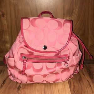 Coach Poppy Pink backpack